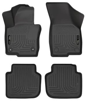 2012-2014 Volkswagen Passat Front & 2nd Seat Floor Liners - Black