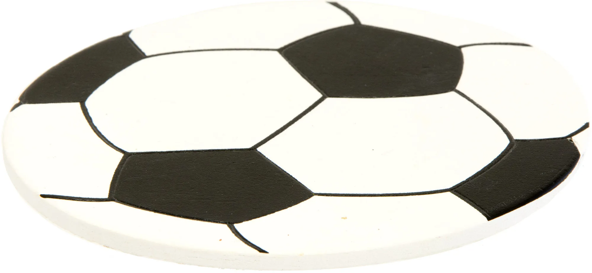 5" Painted Wooden Shape: Soccer Ball