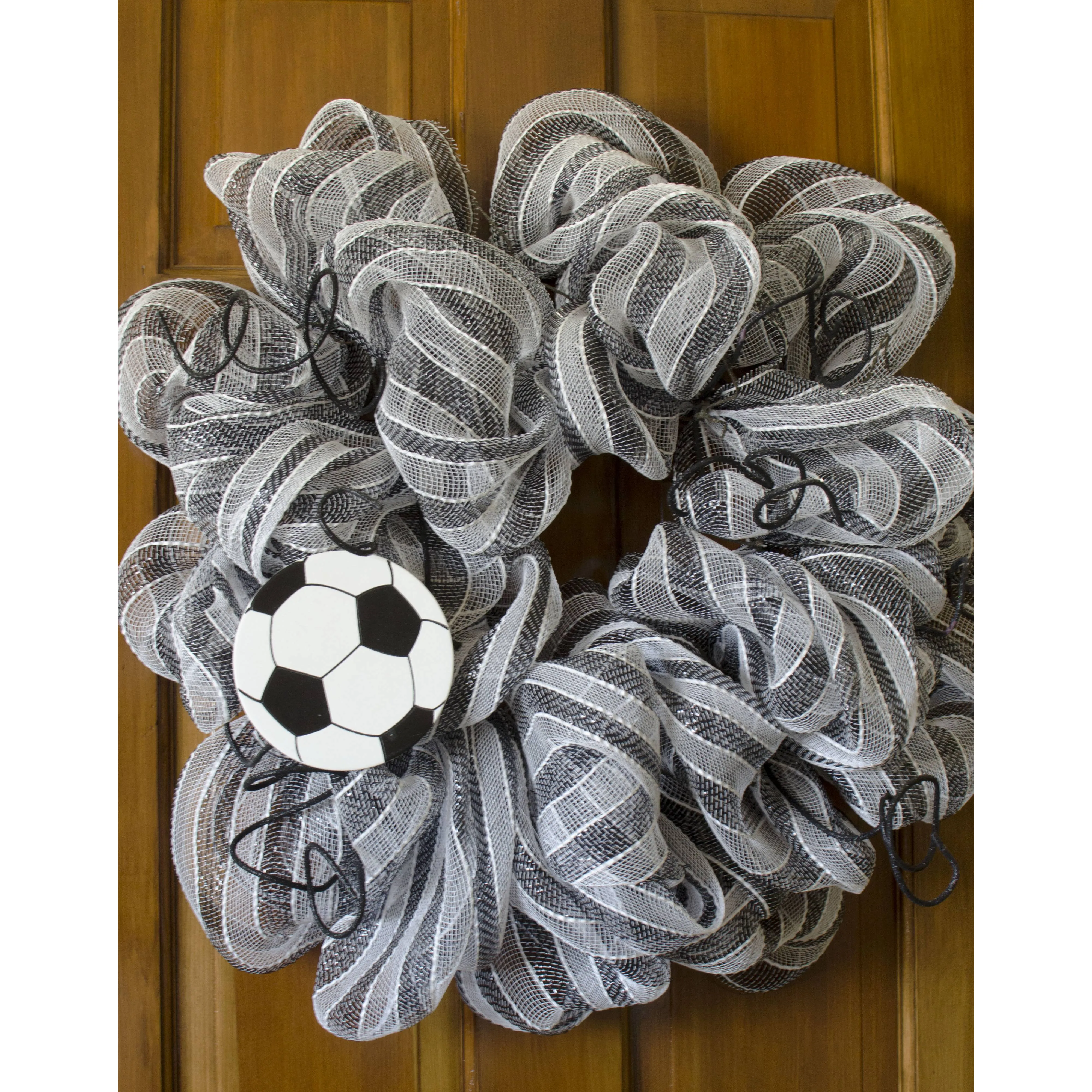 5" Painted Wooden Shape: Soccer Ball