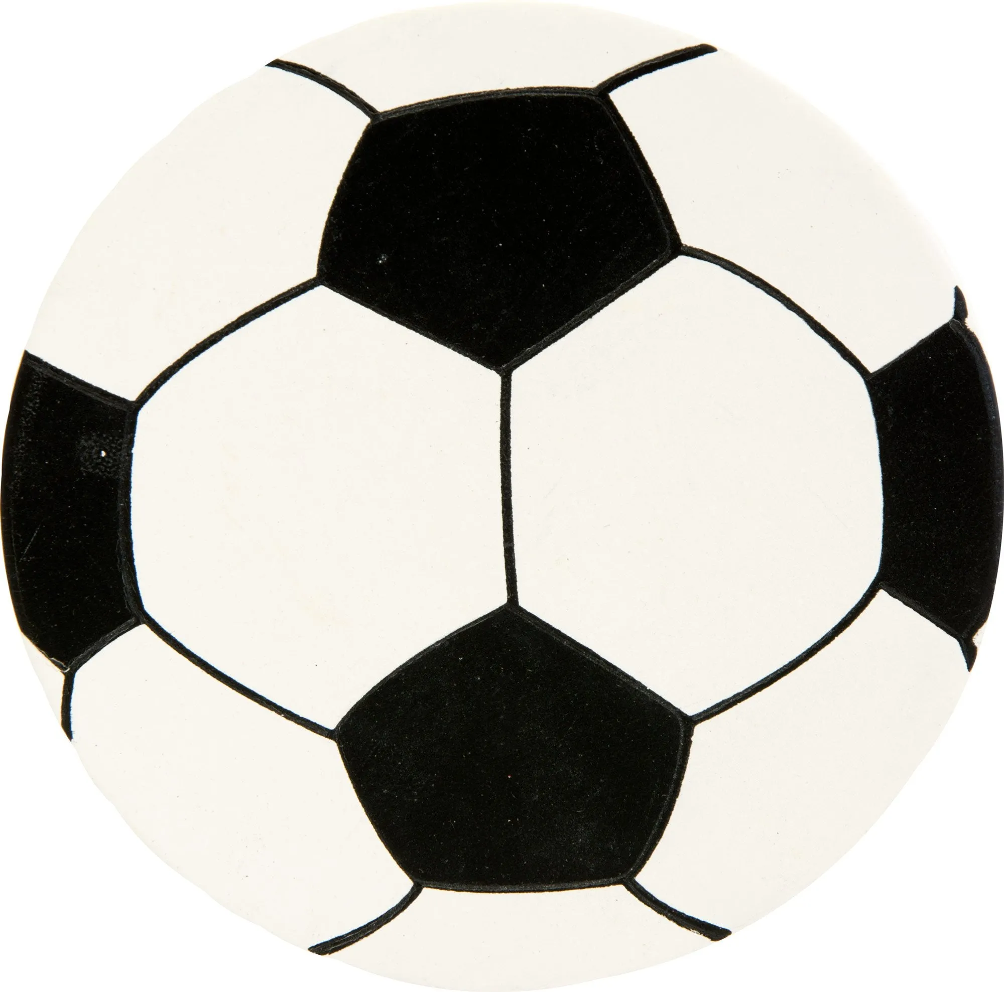 5" Painted Wooden Shape: Soccer Ball