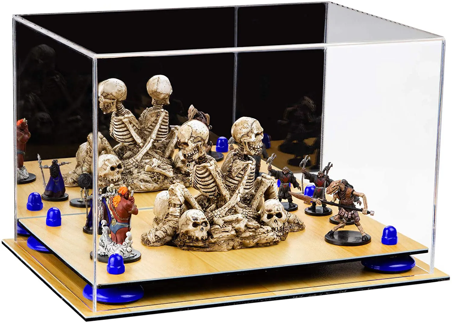 Acrylic Kids Shoes Display Case 12 x 8.25 x 8 - Mirror Wall Mounts (A004/V41)
