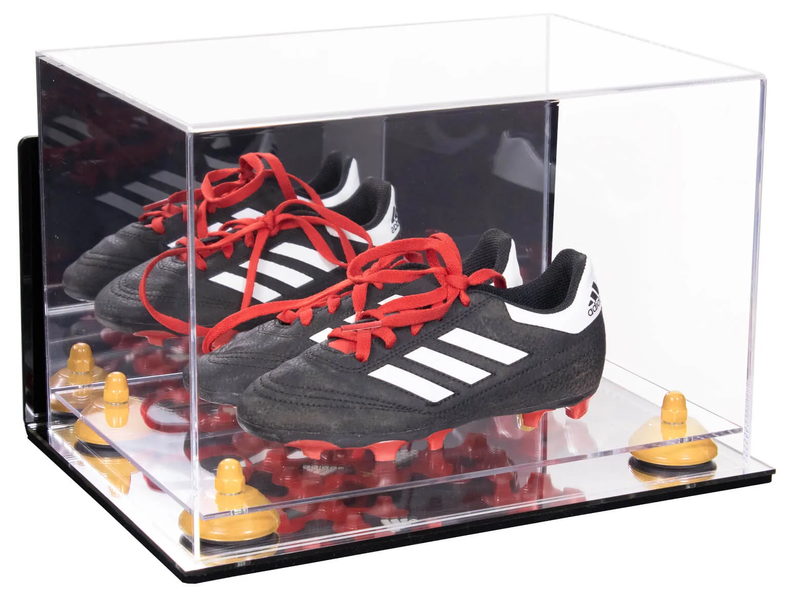 Acrylic Kids Shoes Display Case 12 x 8.25 x 8 - Mirror Wall Mounts (A004/V41)