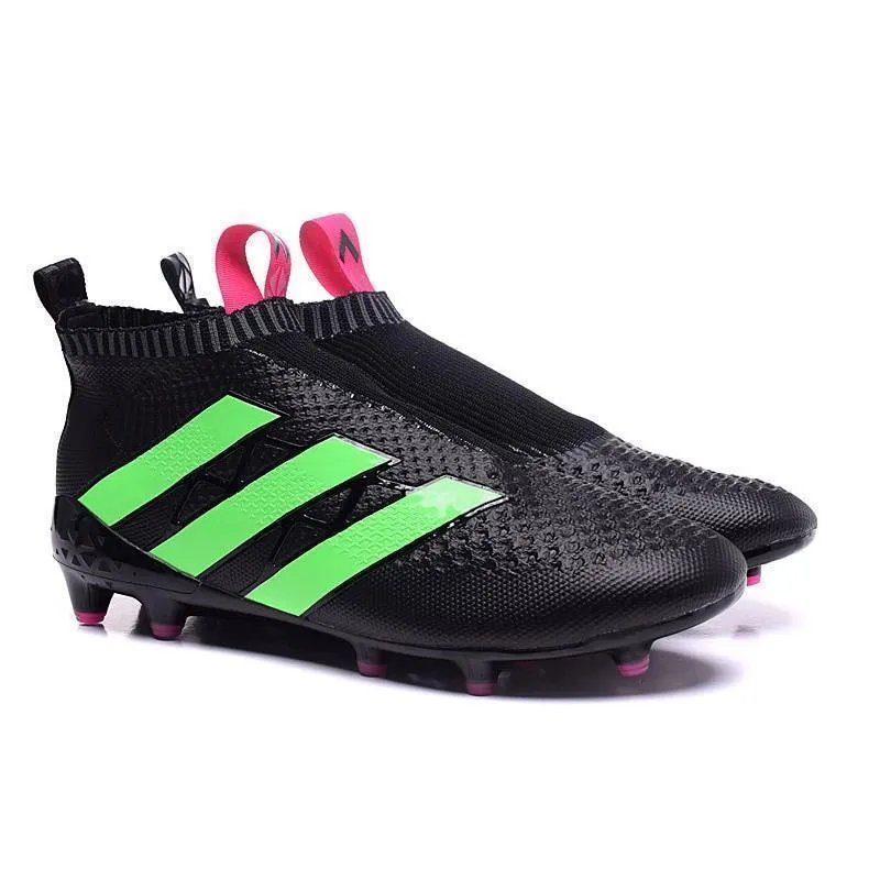Adidas Ace 16  Purecontrol FG Core Black Pink Solar Green