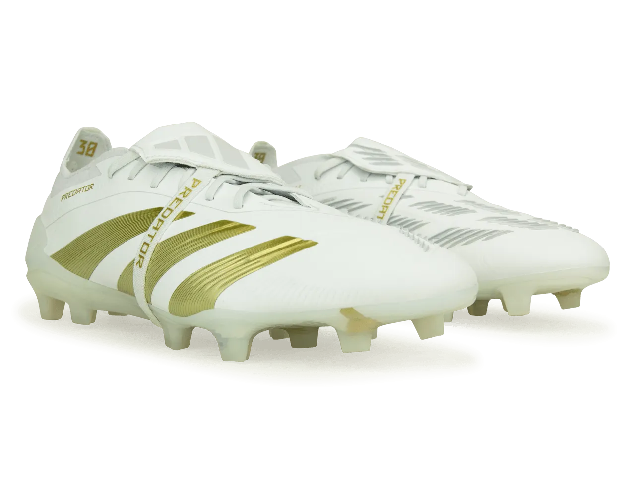 adidas Men's Predator Elite Foldover Tongue FG White/Gold