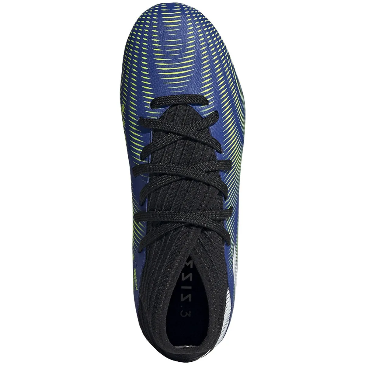 adidas Nemeziz 19.3 JUNIOR Firm Ground Cleat- Team Royal Blue/White/Solar Yellow