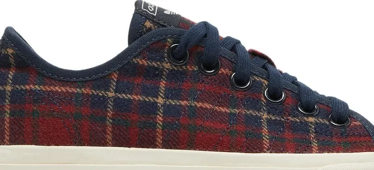 Adidas Wmns Nizza RF Platform Mid 'Plaid' Sneakers, Red