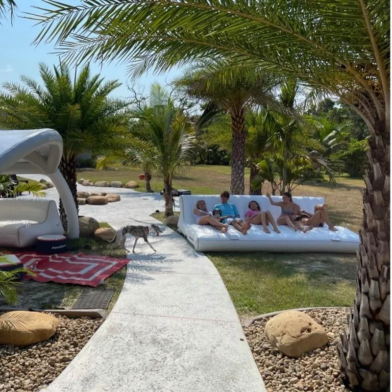 AquaBanas Mega Lounger™ Inflatable Platform