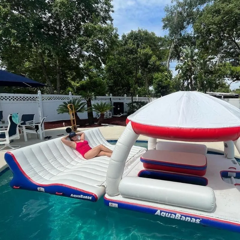 AquaBanas Mega Lounger™ Inflatable Platform