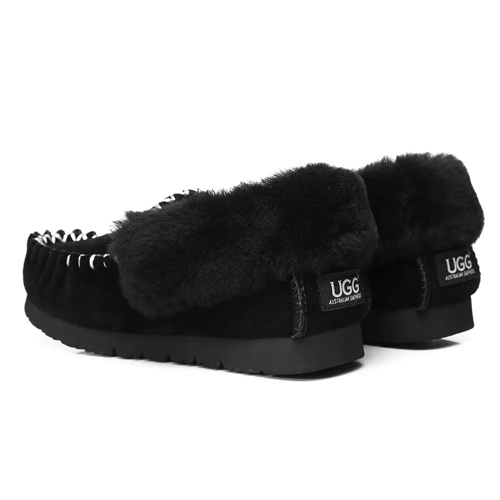 Australian Shepherd UGG MENS POPO MOCCASINS BIG SIZE #AS2024