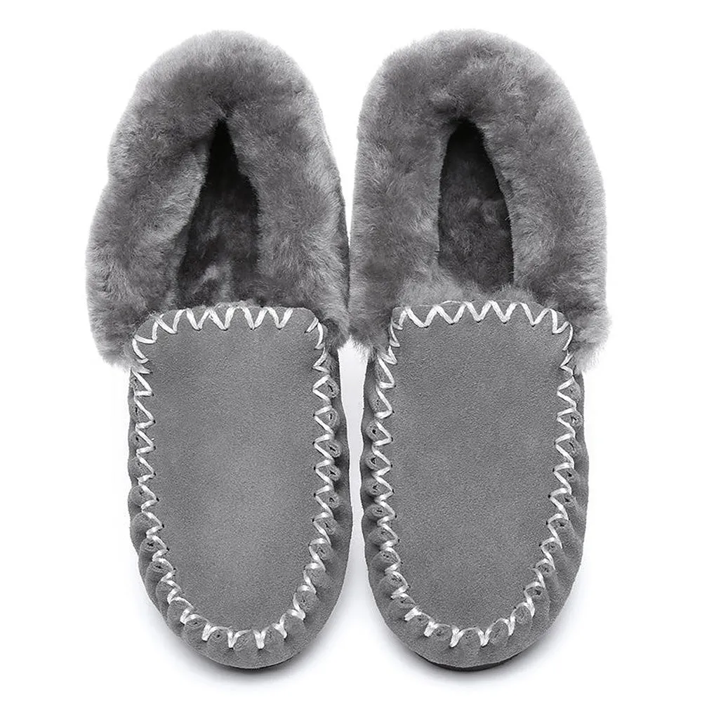 Australian Shepherd UGG MENS POPO MOCCASINS BIG SIZE #AS2024