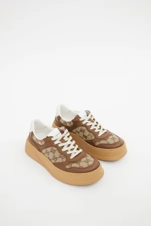 Brown GG Monogram Platform Sneaker
