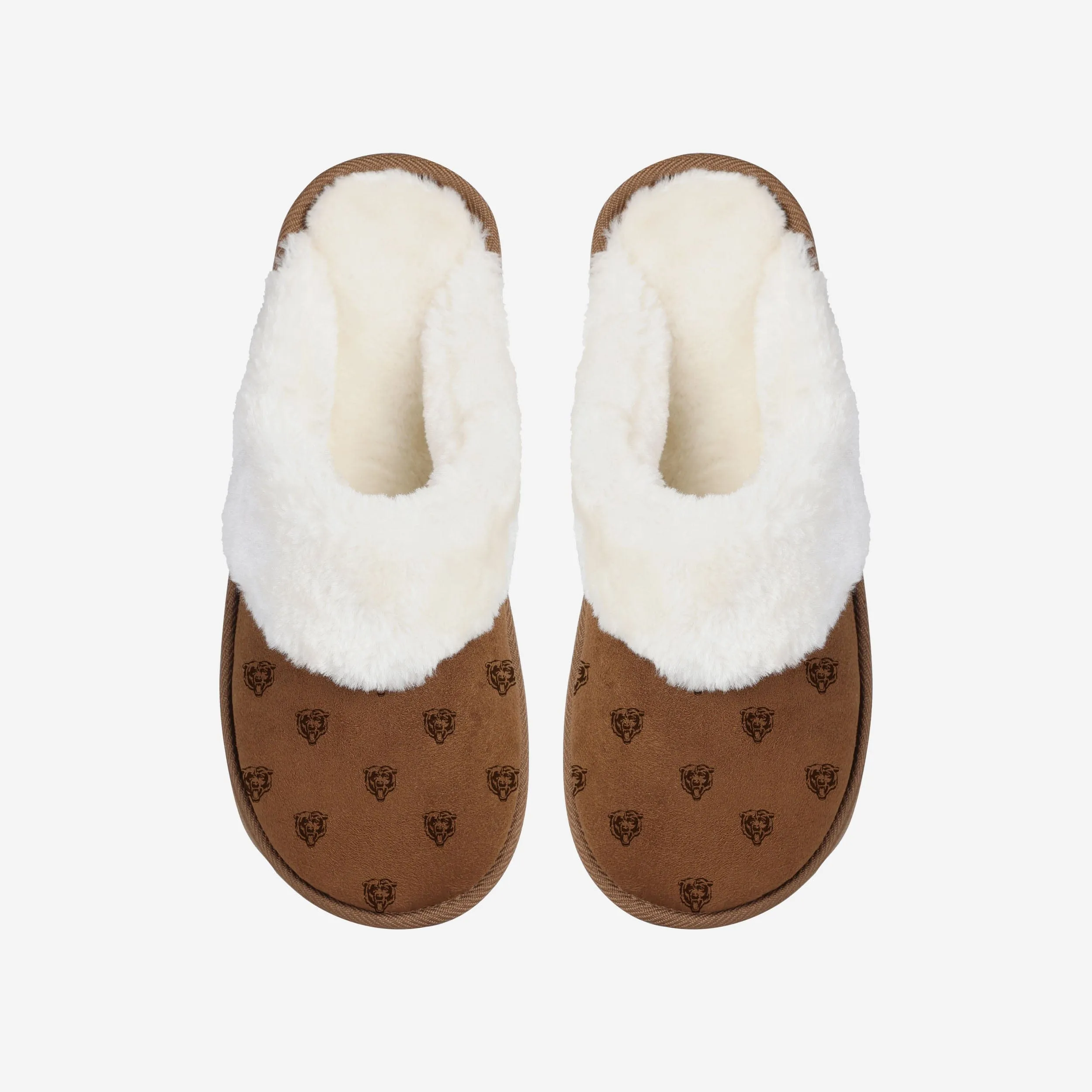 Chicago Bears Womens Repeat Logo Moccasin Slipper