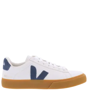 Dames Campo Sneaker Leer Wit/Blauw