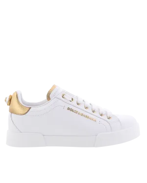 Dames Portofino Sneaker Wit/Goud