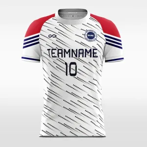 Fashion Polka Dot - Custom Kids Soccer Jerseys White Design