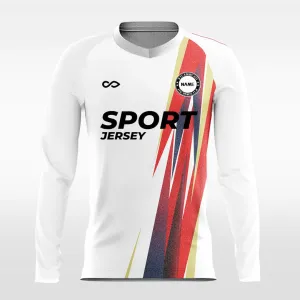 Flag - Customized Men's Sublimated Long Sleeve Soccer Jersey