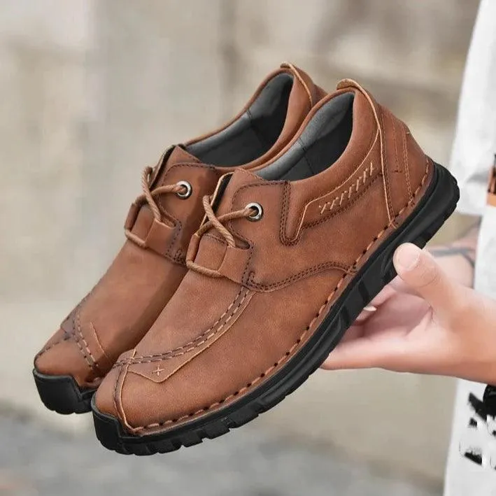 Handmade Breathable Sneakers Men's Casual Shoes COS0133 Leather Loafers
