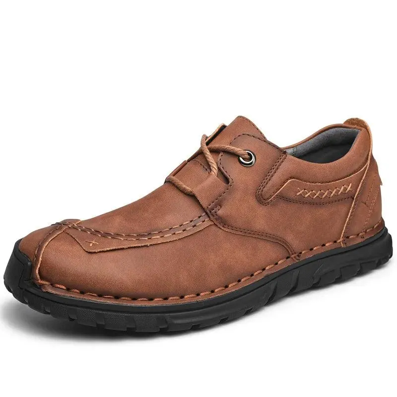 Handmade Breathable Sneakers Men's Casual Shoes COS0133 Leather Loafers