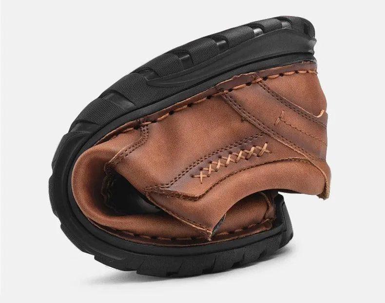 Handmade Breathable Sneakers Men's Casual Shoes COS0133 Leather Loafers