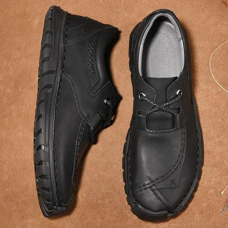 Handmade Breathable Sneakers Men's Casual Shoes COS0133 Leather Loafers
