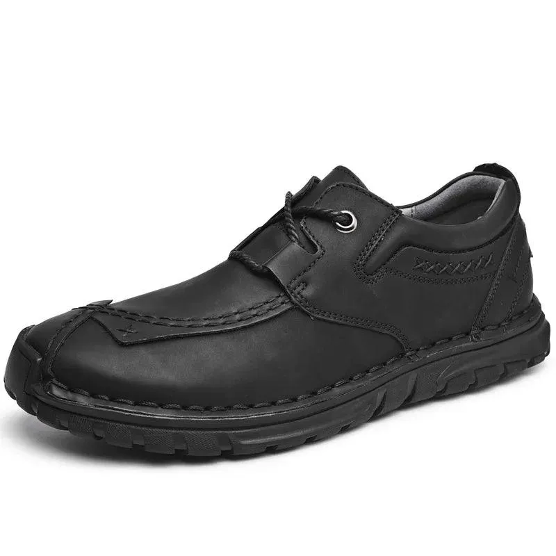 Handmade Breathable Sneakers Men's Casual Shoes COS0133 Leather Loafers