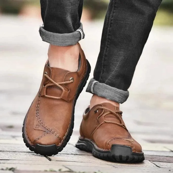 Handmade Breathable Sneakers Men's Casual Shoes COS0133 Leather Loafers