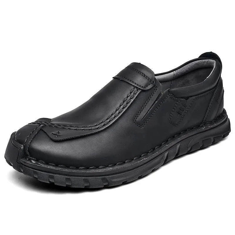 Handmade Breathable Sneakers Men's Casual Shoes COS0133 Leather Loafers