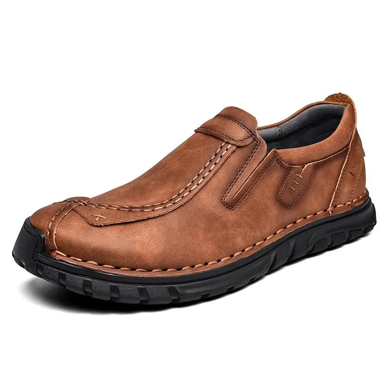 Handmade Breathable Sneakers Men's Casual Shoes COS0133 Leather Loafers