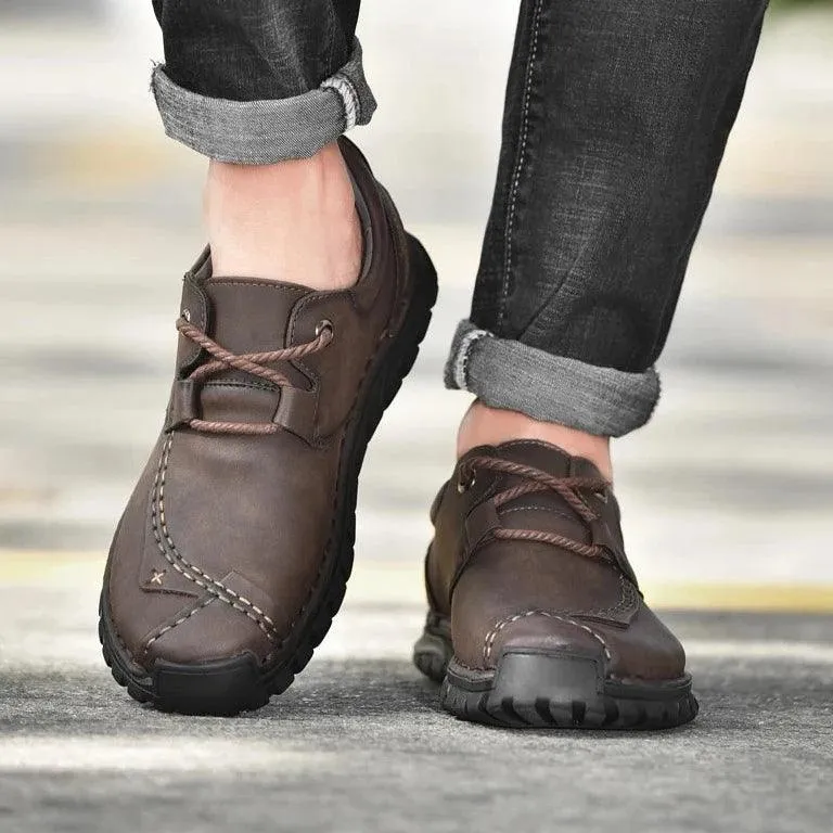 Handmade Breathable Sneakers Men's Casual Shoes COS0133 Leather Loafers