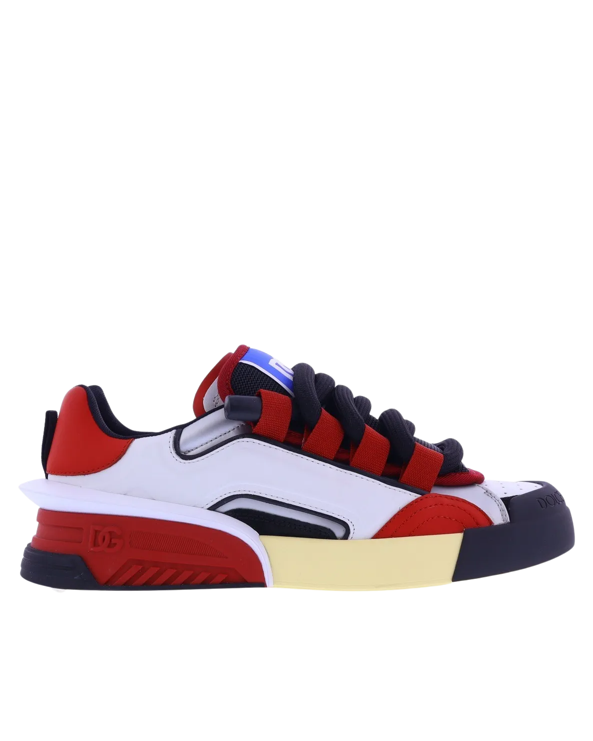 Heren Mixed Portofino Sneakers Rood