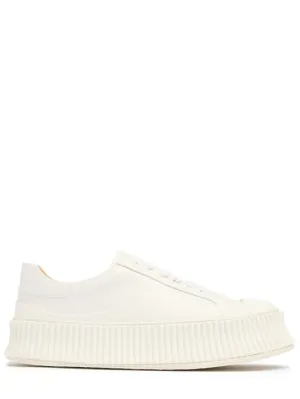 Jil Sander   40mm Vulcanized leather sneakers 