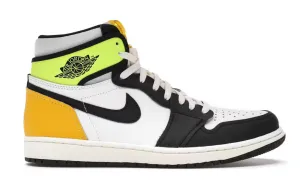 Jordan 1 Retro High White Black Volt University Gold