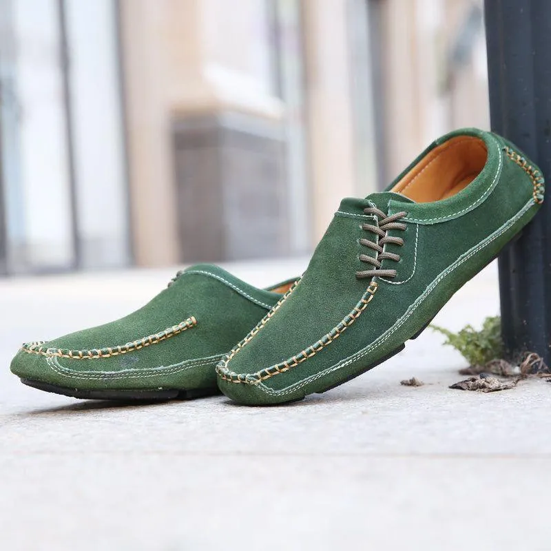 Leather Handmade Loafers Men's Casual Shoes JOS0212
