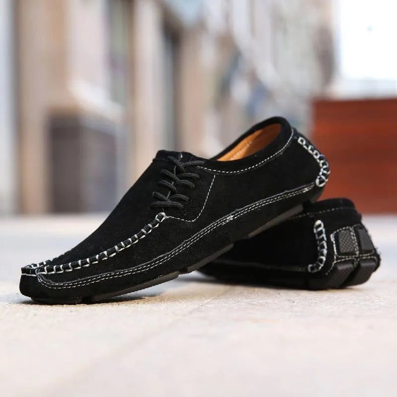Leather Handmade Loafers Men's Casual Shoes JOS0212
