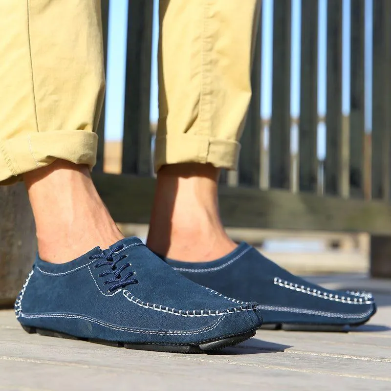 Leather Handmade Loafers Men's Casual Shoes JOS0212