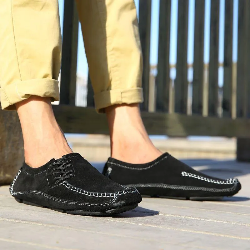 Leather Handmade Loafers Men's Casual Shoes JOS0212