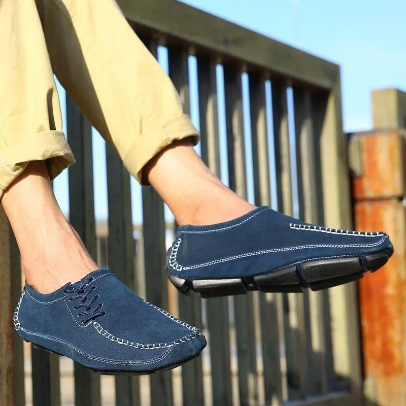 Leather Handmade Loafers Men's Casual Shoes JOS0212