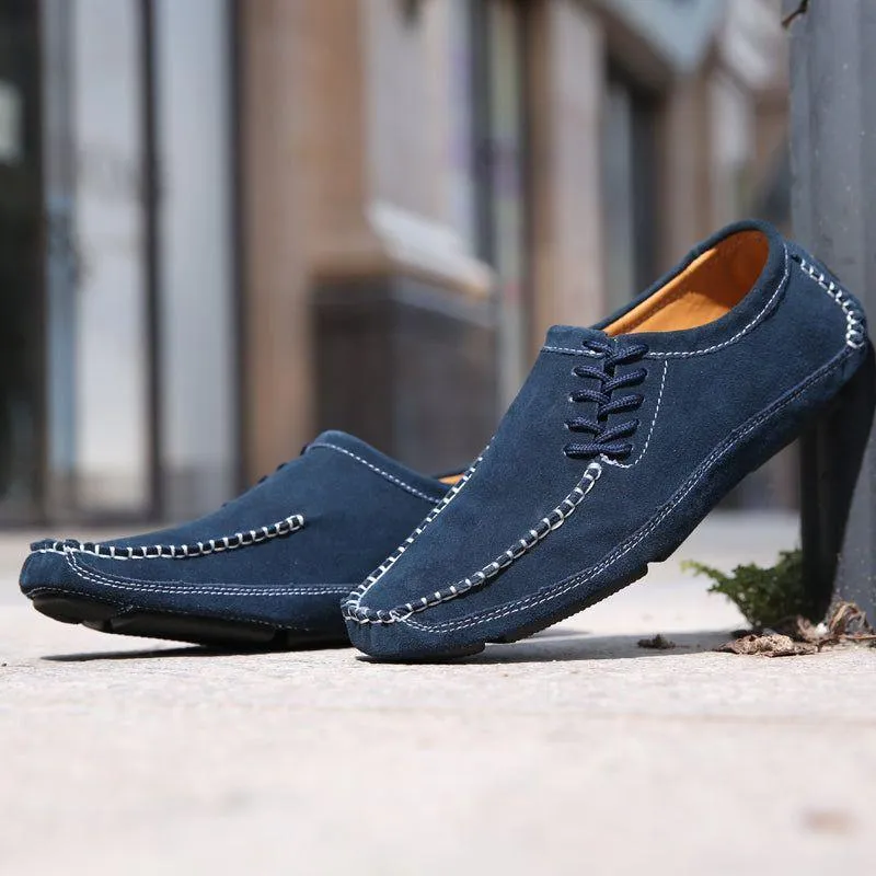 Leather Handmade Loafers Men's Casual Shoes JOS0212
