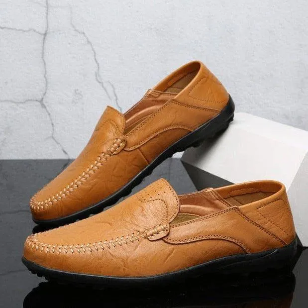 Leather Loafers Men's Casual Shoes JOS0239 Breathable Italian