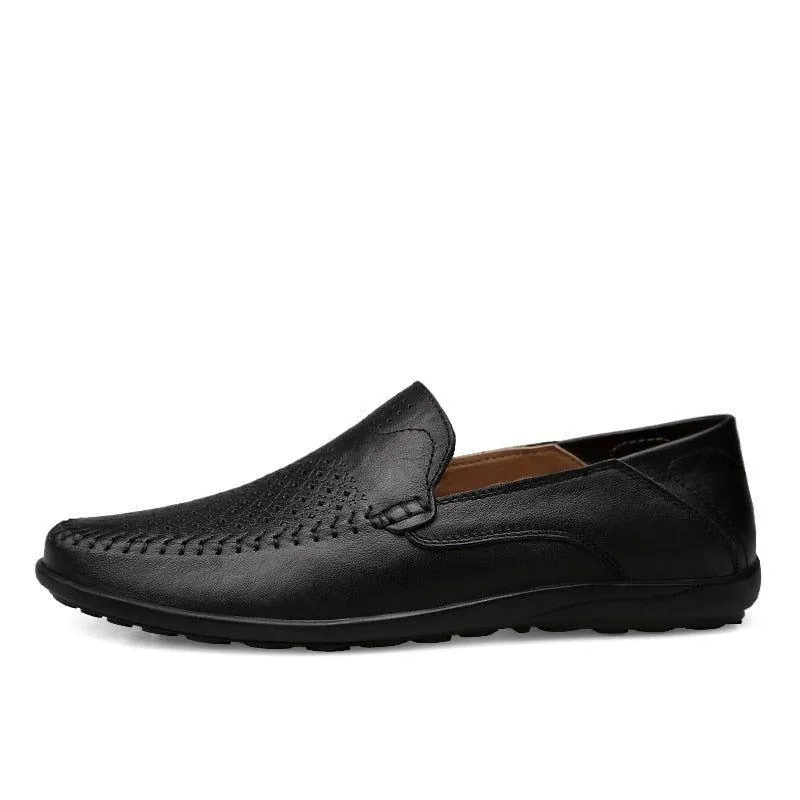 Leather Loafers Men's Casual Shoes JOS0239 Breathable Italian