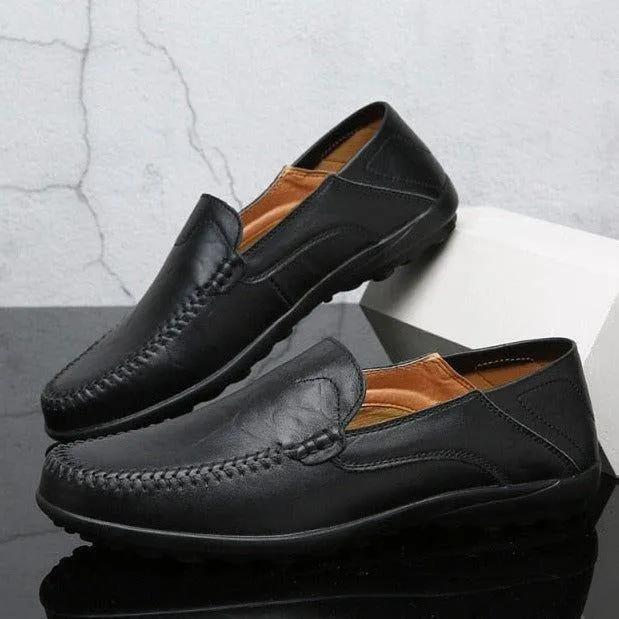 Leather Loafers Men's Casual Shoes JOS0239 Breathable Italian
