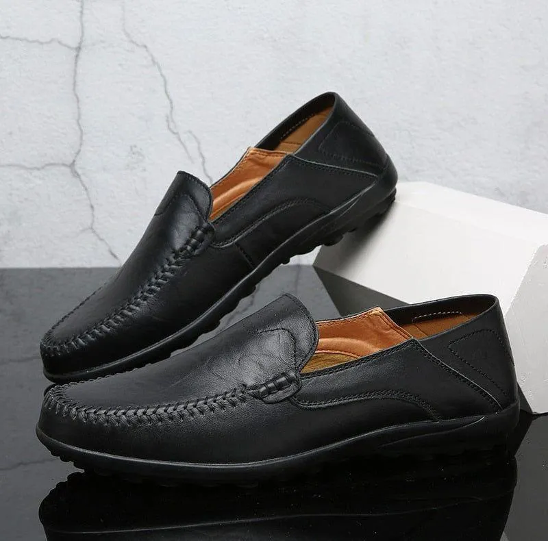 Leather Loafers Men's Casual Shoes JOS0239 Breathable Italian