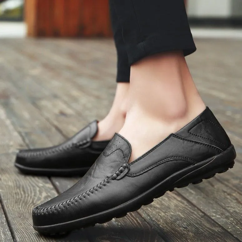 Leather Loafers Men's Casual Shoes JOS0239 Breathable Italian
