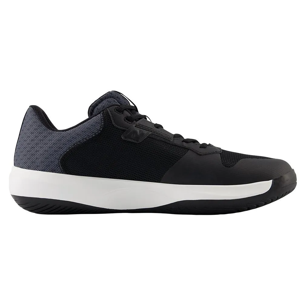 Men`s 696v6 2E Width Tennis Shoes Black and White