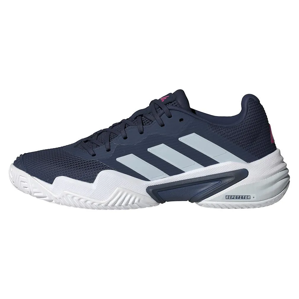 Mens Barricade 13 Tennis Shoes Dark Blue and Halo Blue