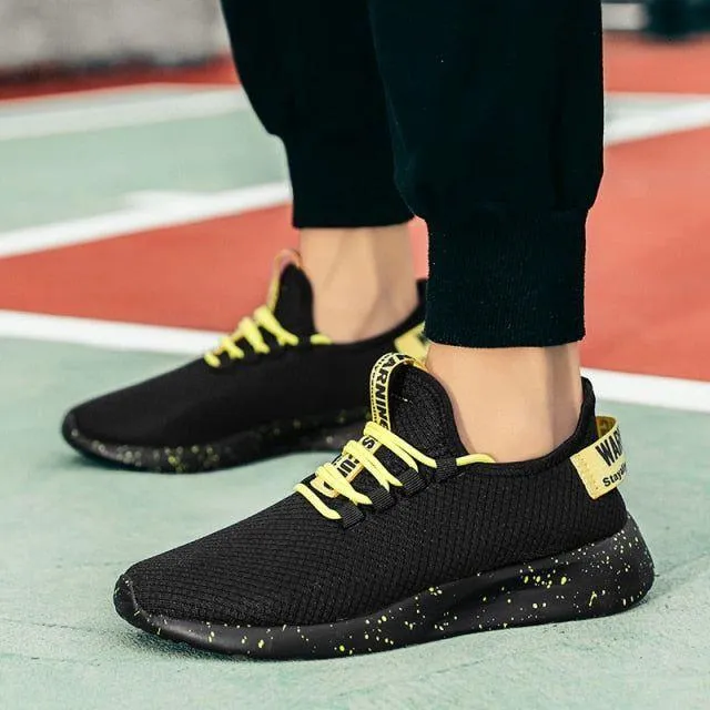 Men's Casual Shoes Breathable Mesh Canvas Lightweight Sneakers WFS1126