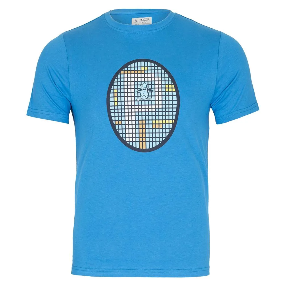 Men`s Grid Graphic Tennis Top