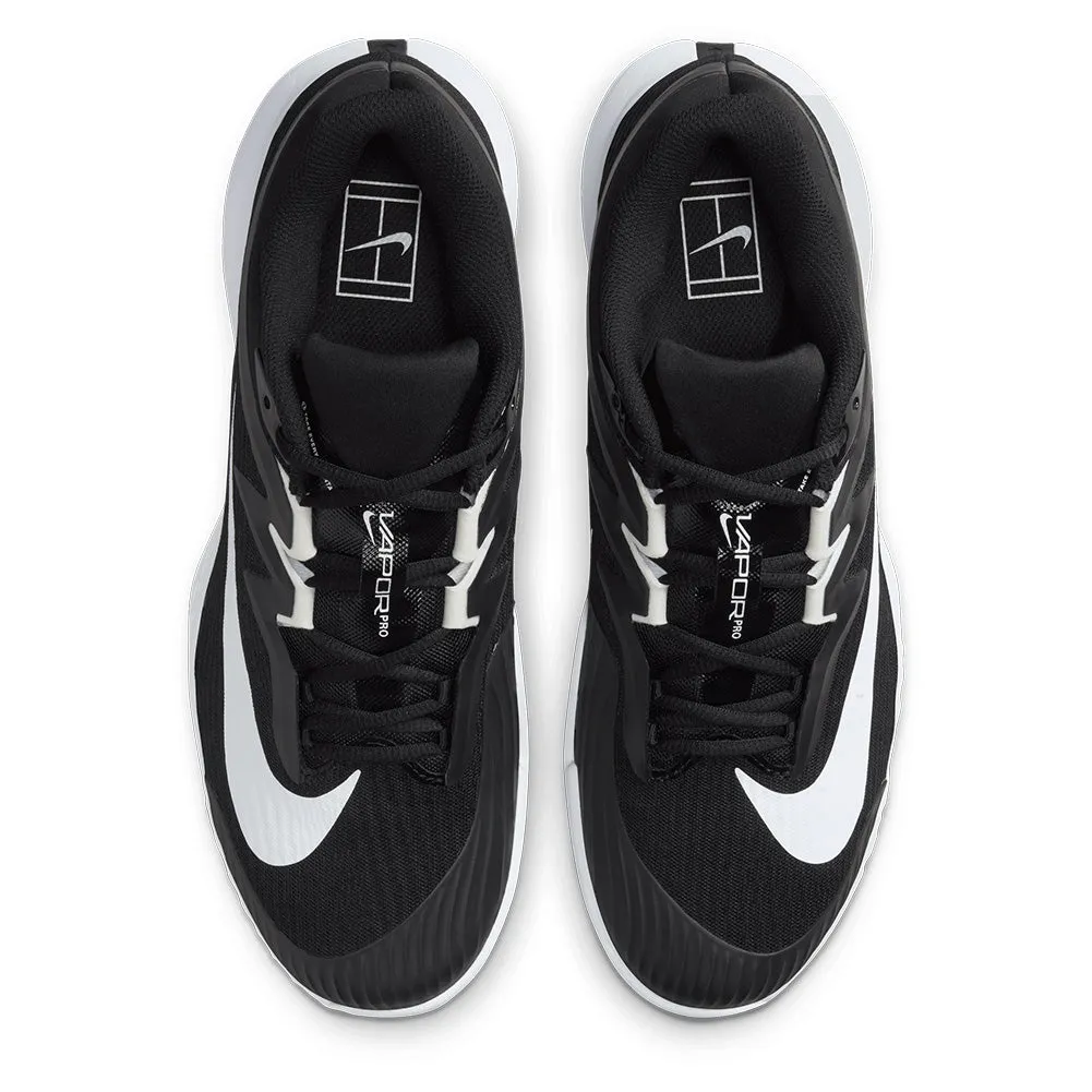 Mens Zoom Vapor Pro 3 Clay Tennis Shoes Black and White
