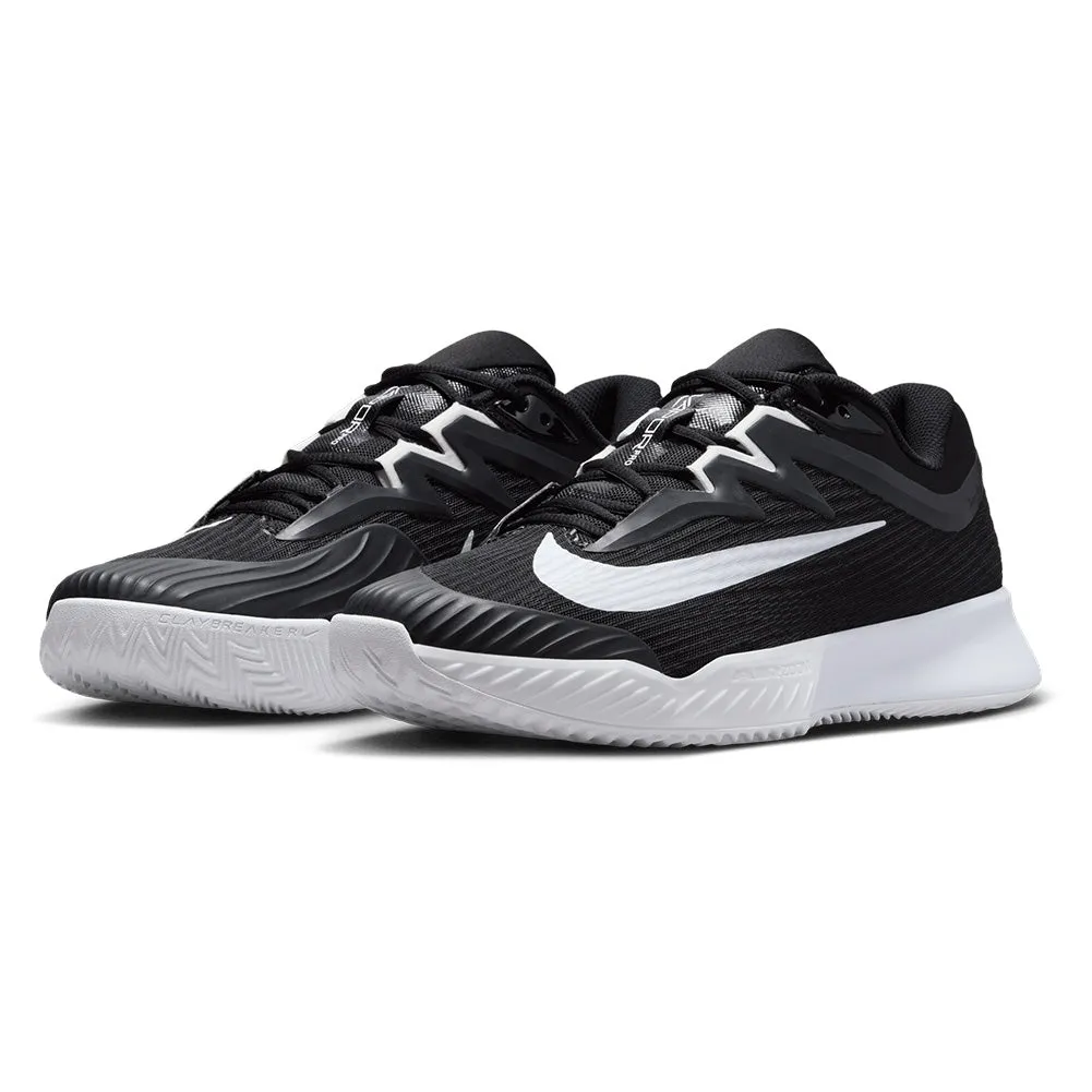 Mens Zoom Vapor Pro 3 Clay Tennis Shoes Black and White