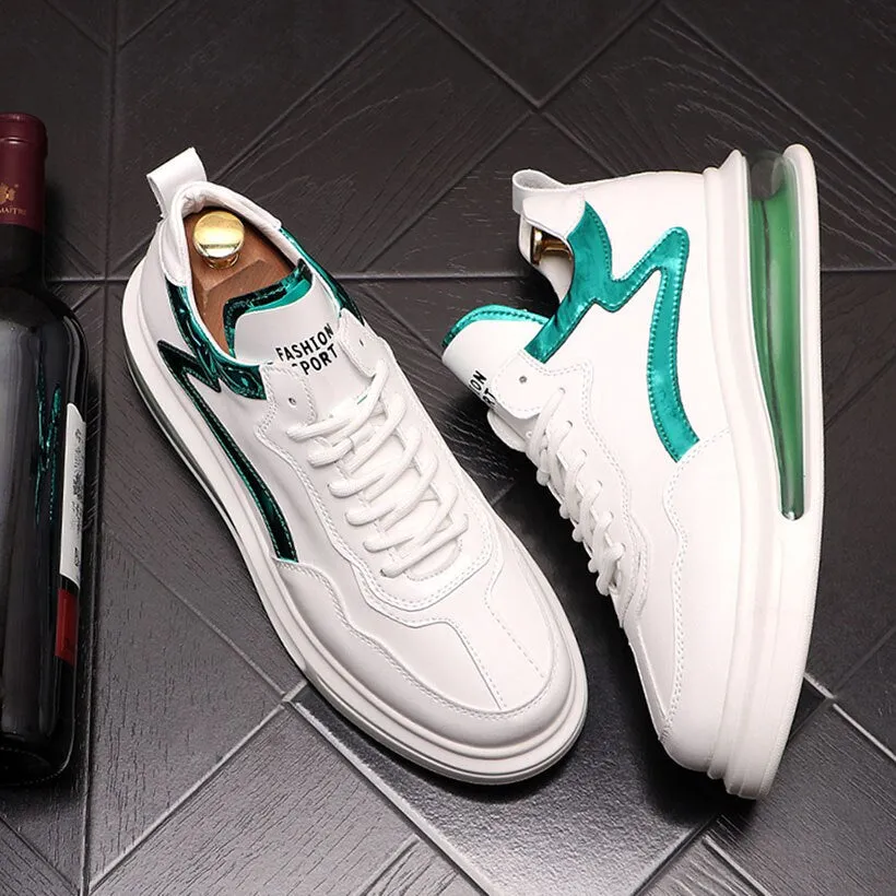 New Fashion Men Luxury Designer White Air Casual Flats Platform Sneakers Skateboard Walik Shoes Sapato Social Masculino
